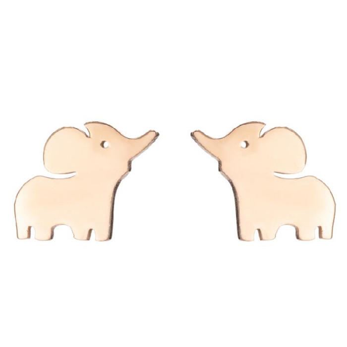 European and American New Cross-Border Small Earrings for Women Simple Animal Earrings Bee Dolphin Earrings Electroplated Korean Style Earrings Wholesale