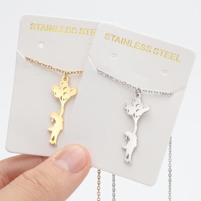 French New Style Pattern Pendant Necklace Fresh Ins Style Clavicle Chain Design Fashion Personality Temperament Necklace
