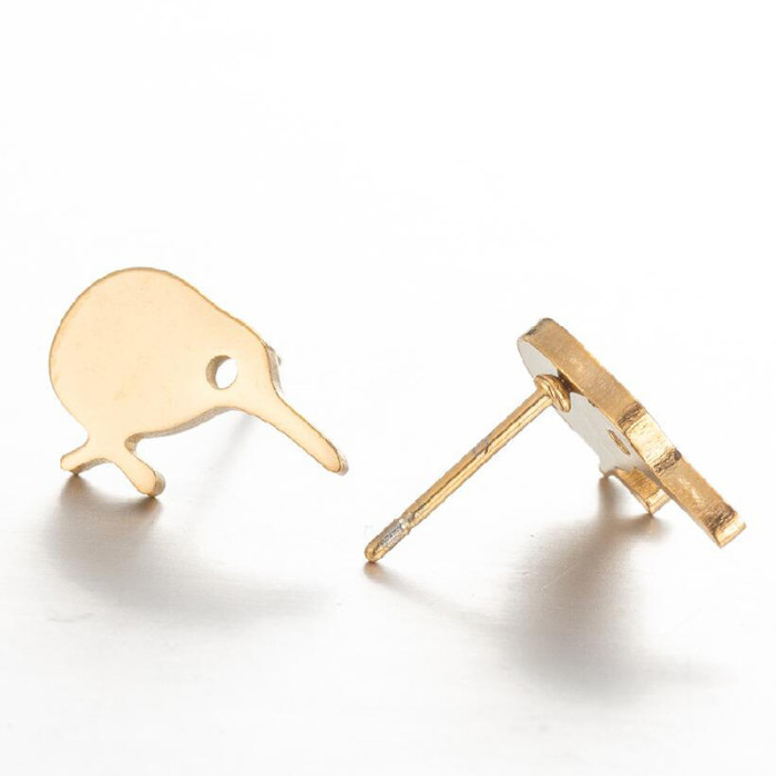 European and American New Cross-Border Small Earrings for Women Simple Animal Earrings Bee Dolphin Earrings Electroplated Korean Style Earrings Wholesale