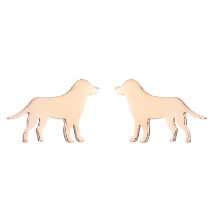 Korean Small Animal Earrings Ins Female Fashion New Cute Pet Dog Earrings Niche Design In Stock Wholesale