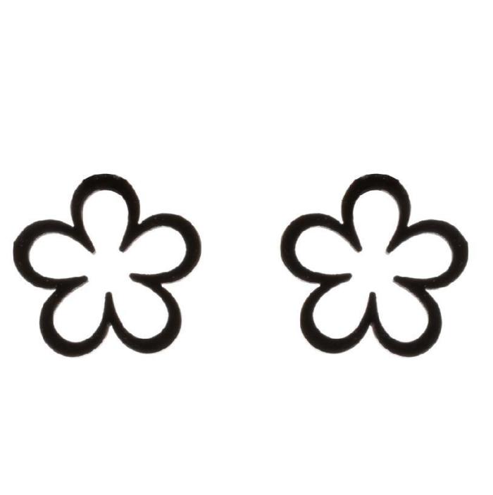 New Flower Earrings Ins Female Casual Ear Jewelry Temperament Geometric Maple Leaf Star Cherry Love Earrings