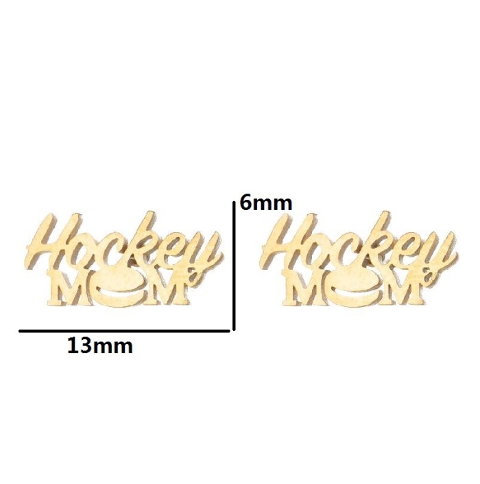 Compact Spring Summer New Stainless Steel Sports Series Earrings Ins Fashion Baseball Football Earrings In Stock Wholesale