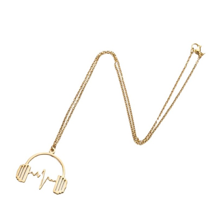 Light Luxury Niche Design Music Symbol Accordion Pendant Collarbone Chain New Style Elegant Neck Chain Wholesale, Nec...