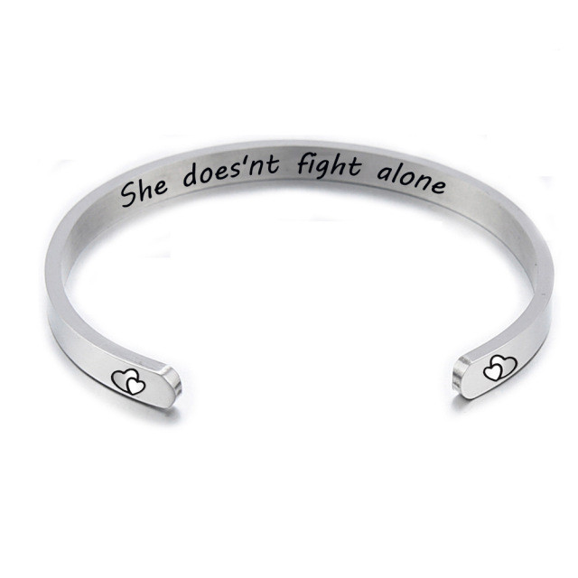 5MM Stainless Steel Bracelet Personalized Phrase Hand Jewelry Engraved Lettering Hand Ring Birthday Graduation Gift Souvenir for Women
