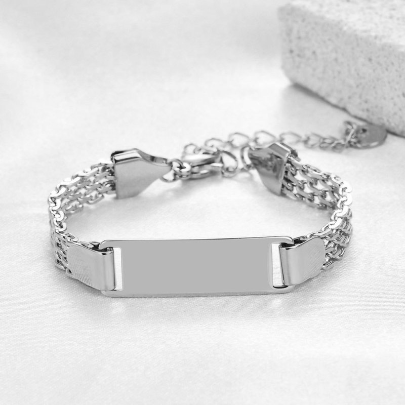 European and American Cross-Border New Stainless Steel 8MM Mesh Heart 18K Gold Bracelet for Men, Women, and Children Stainless Steel Bracelet