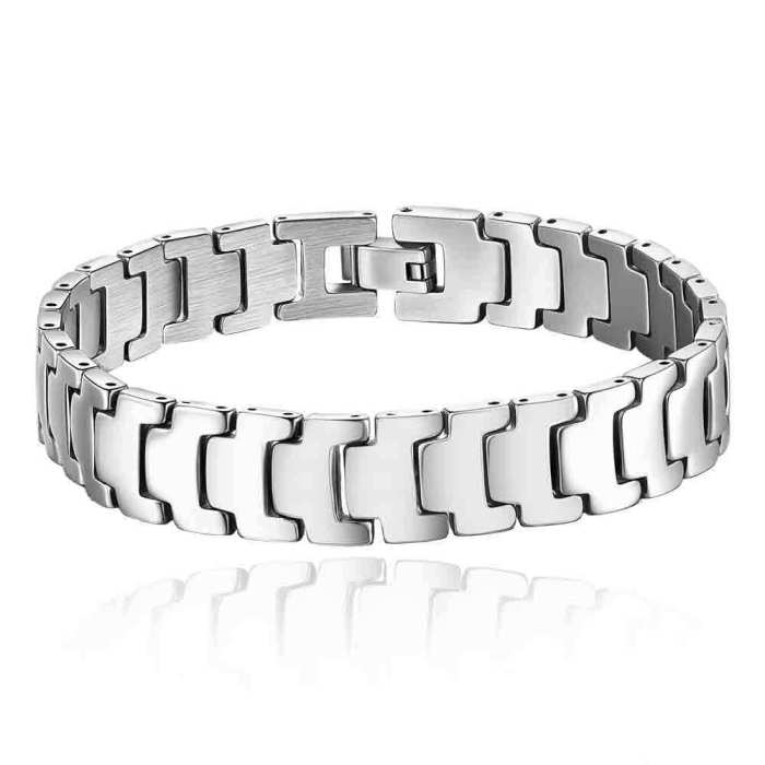 European and American Cross-Border New Hot-Selling Fashion Polished Stainless Steel Watch Chain Bracelet Punk Personality Jewelry Wholesale