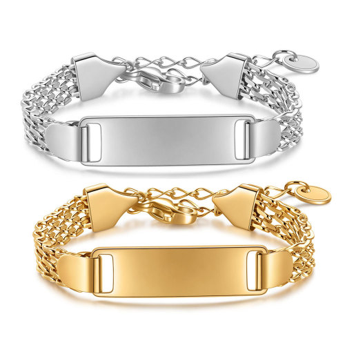 European and American Cross-Border New Stainless Steel 8MM Mesh Heart 18K Gold Bracelet for Men, Women, and Children Stainless Steel Bracelet