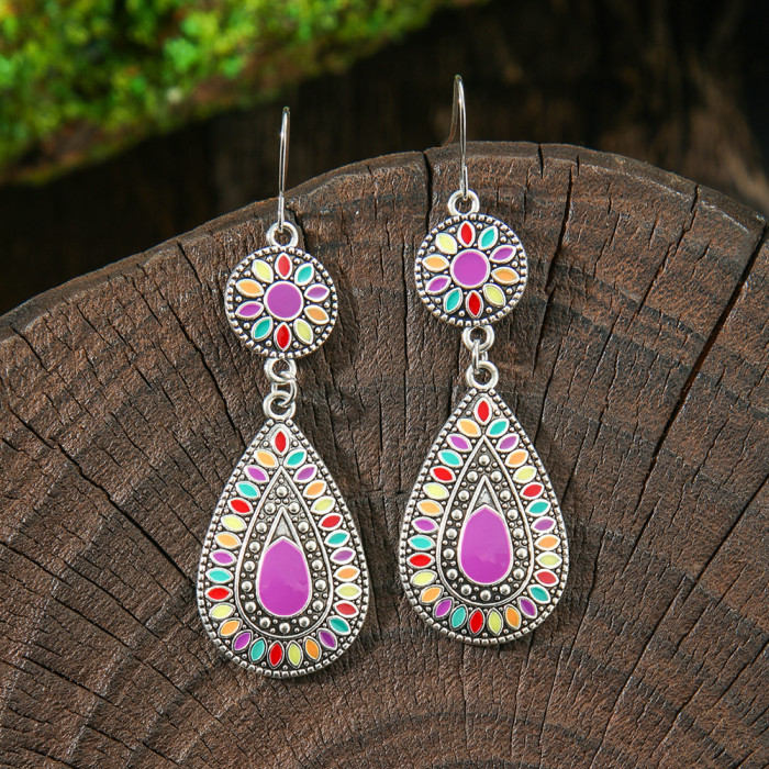 Cross-border Hot-Selling Vintage Bohemian Style Handmade Tassel Earrings Travel Vacation Personality Creative Ear Jewelry