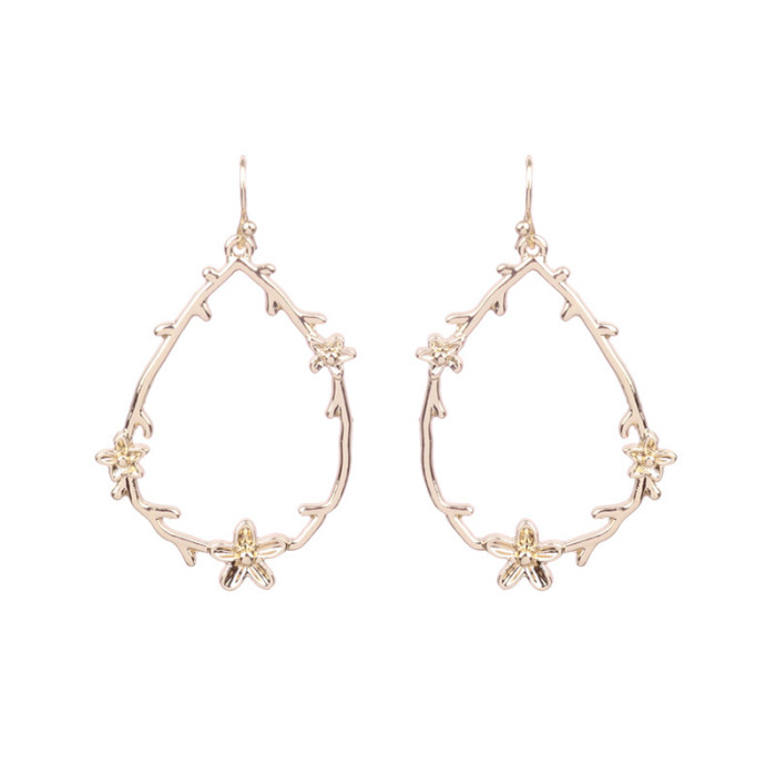 Fashion Personality Gold Geometric Double C Earrings French Pearl Ear Studs Elegant Versatile Ear Accessories