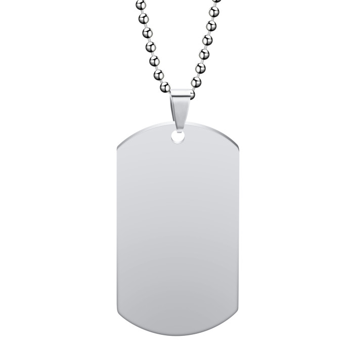 Manufacturer Wholesale Dog Tag Laser Animal Shape Pet Military Tag Stainless Steel Three-Color Blank Military Tag Pen...