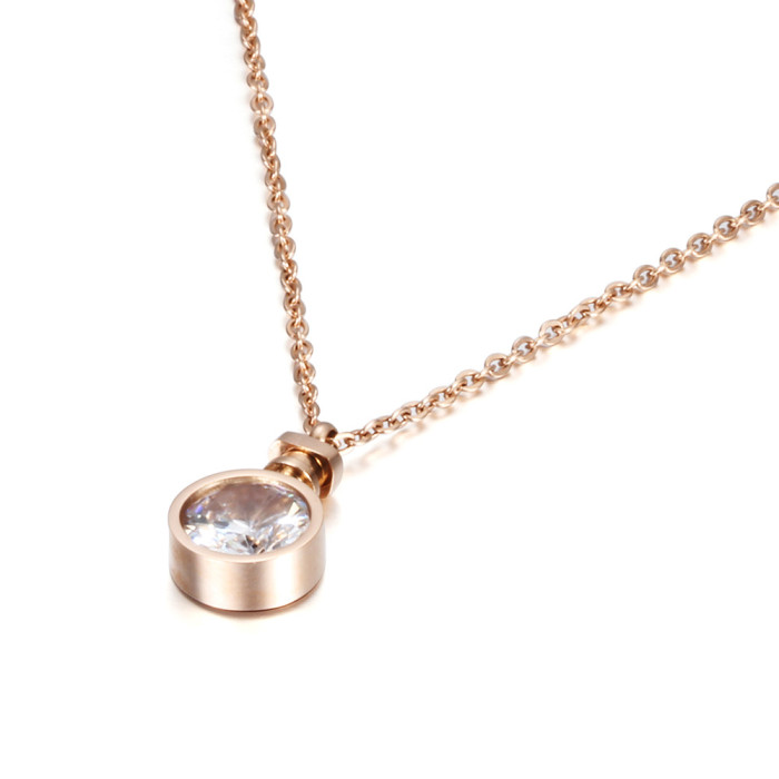 Korean Version Ins Creative Fashion Personality 10MM Perfume Bottle Necklace Valentine's Day Gift Elegant Versatile Z...