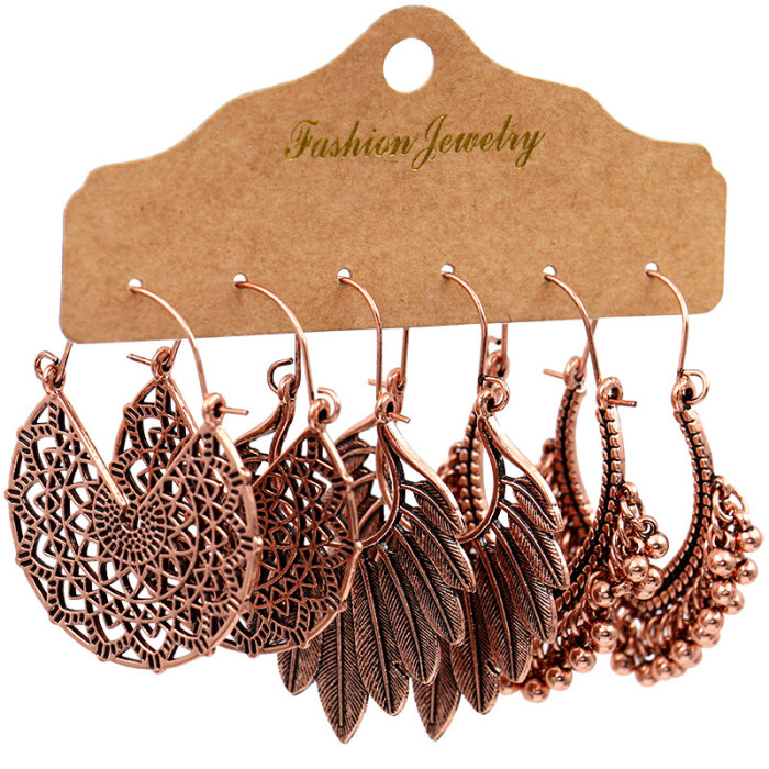 Set Earrings for Women Nepal Fashion Alloy Accessories Creative Punk U-Shaped Earrings Wholesale, Jewelry Sets