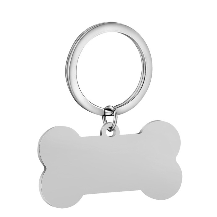 Manufacturer Wholesale Dog Tag Laser Animal Shape Pet Military Tag Stainless Steel Three-Color Blank Military Tag Pen...