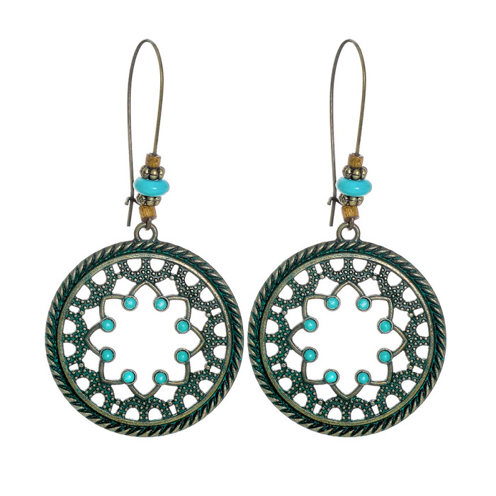 Amazon Hot Sale Vintage Distressed Bohemian Style Personality Earrings Multi-piece Set Creative Fashion Ear Accessories Wholesale