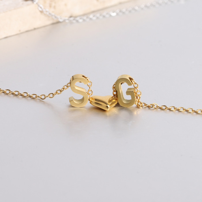 New Product Personality Creative Women's Fashion DIY Interchangeable 26 Letters Three-Dimensional Stainless Steel Nec...