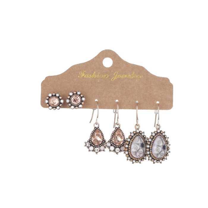 Trendy Earrings for Women, Creative New Tassel Earrings, Flower Shell Gold Geometric Drop Earrings