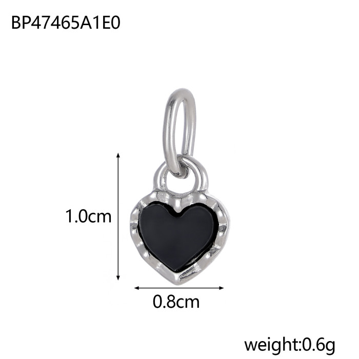 Cute Single Hanging Heart DIY Jewelry Accessories Heart-Shaped Series Pendant Hanging Jewelry Wholesale, Necklaces