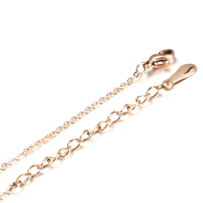 Japanese and Korean Wish New Style Round Three-Dimensional Fashion Titanium Steel X Necklace Stainless Steel Creative...