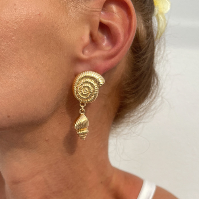 Jewelry Ocean Style Party Exaggerated Star Earrings Personality Vacation Beach Starfish Metal Earrings