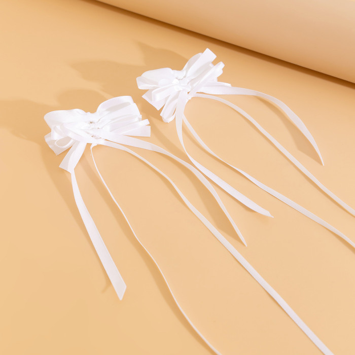 European and American Cross-Border Jewelry Original Design Ribbon Bow Earrings Vintage Rose Flower Bow Ribbon Stud Earrings