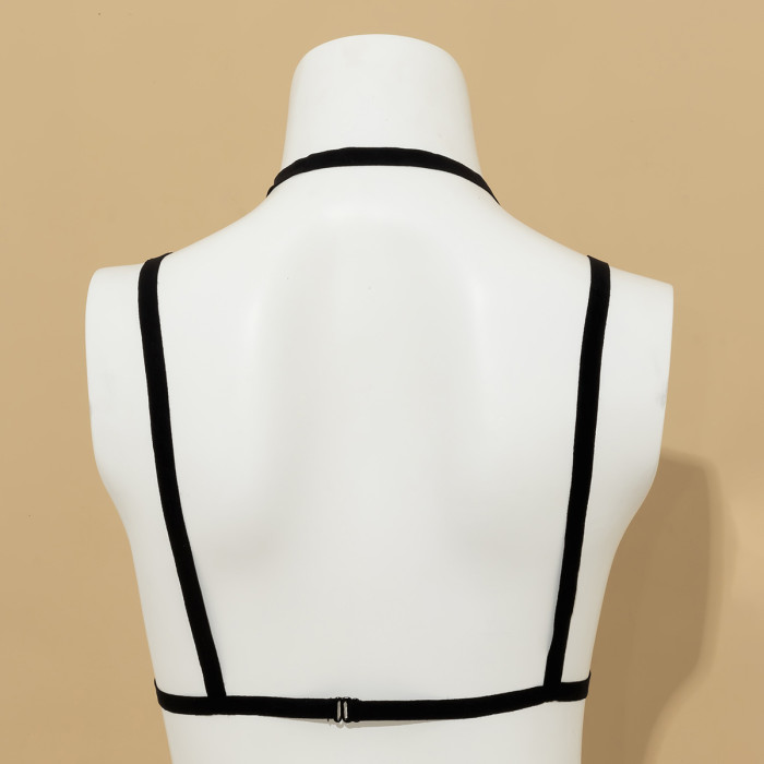 European and American Cross-Border Jewelry Beach Bikini Sexy Geometric Cross Clothing Elastic Ring Bandage Body Chain for Women