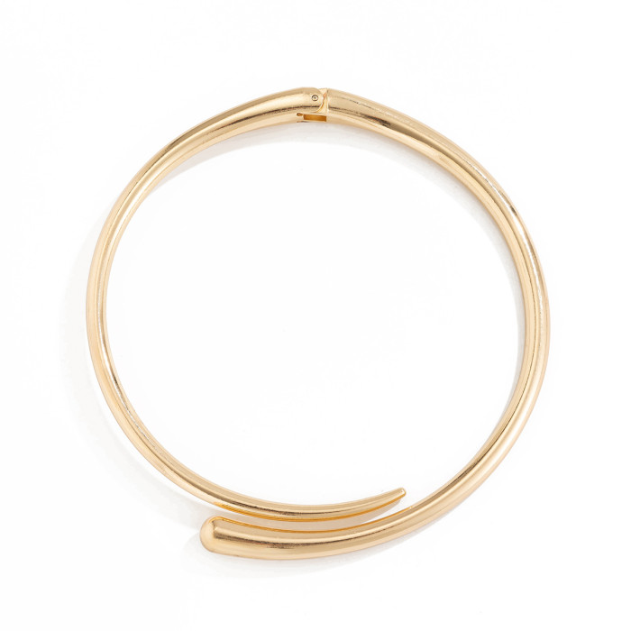 European and American Cross-Border Personality Hugging Spring Open Choker Necklace for Women Simple Ins Cool Metal Necklace Jewelry