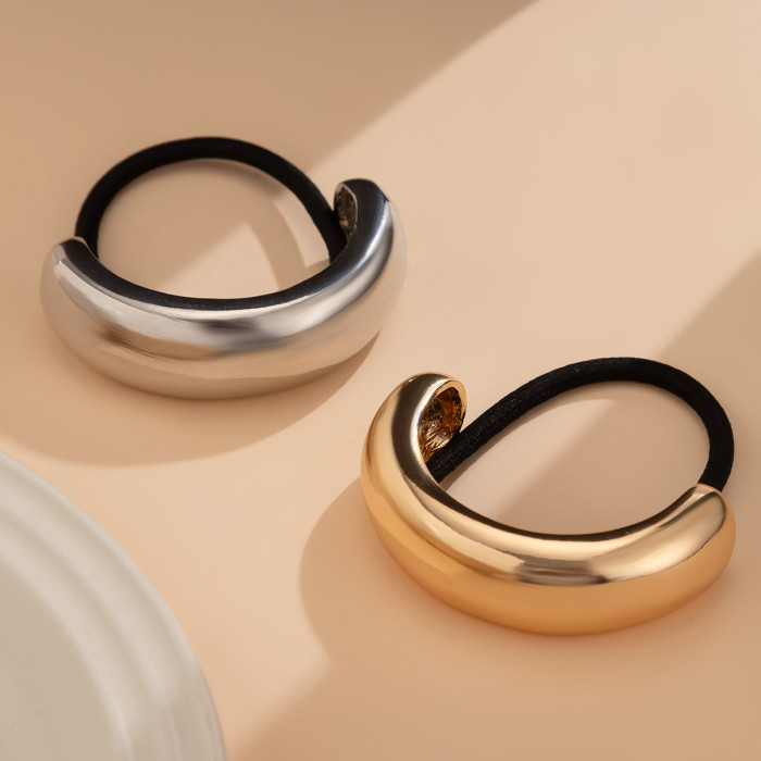 Accessories Personality Retro Double-Layer Curved Elastic Hair Accessories Hairpin Irregular Elegant Hair Tie, Brooches