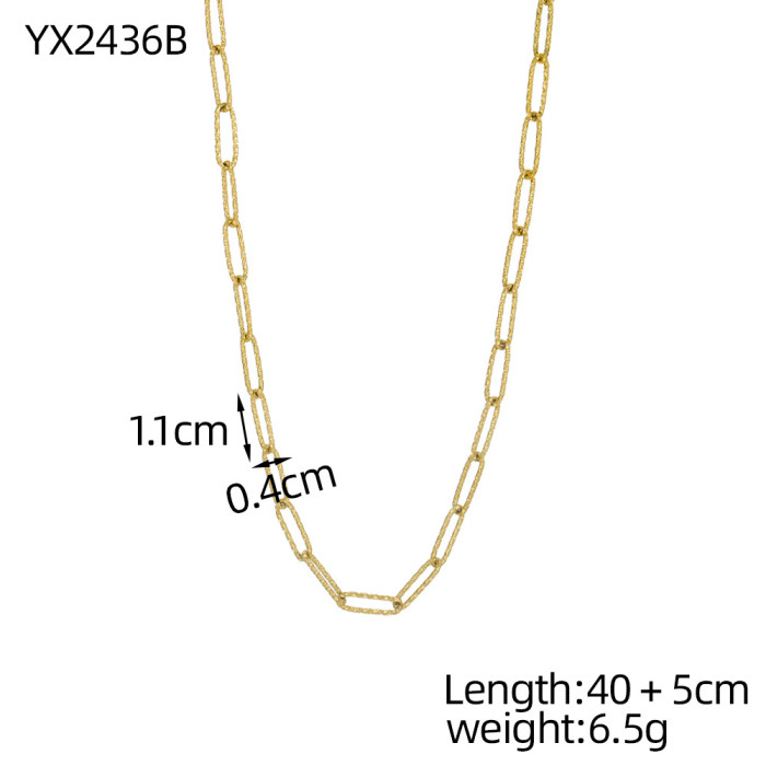 New Autumn Winter Brightening Melad Style Natural Stone Handmade Beaded Necklace Niche Collarbone Chain Women's Jewel...