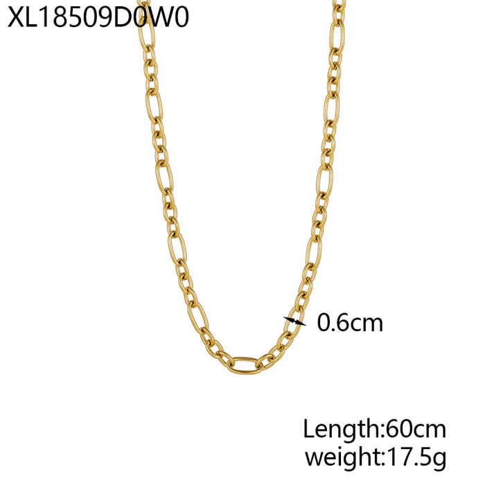 Titanium Steel Necklace Layered Necklace High-end Fashion Minimalist Collarbone Chain Necklace for Women