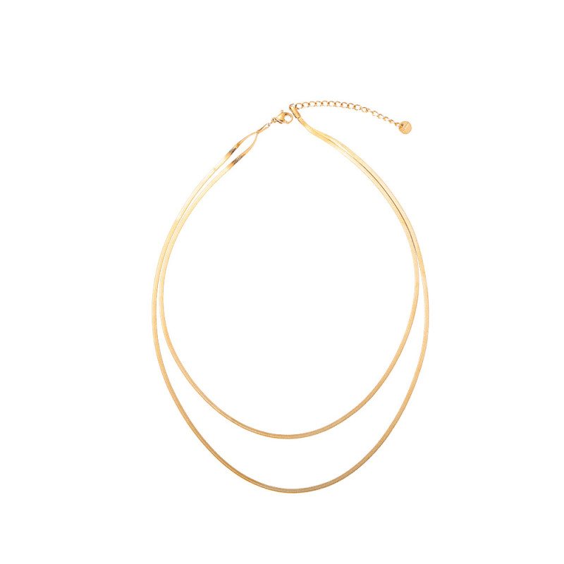 Live Streaming Hot Item Heart-Shaped Natural Tourmaline Crystal Beaded Necklace for Women Summer New Gemstone Versatile Color Necklace