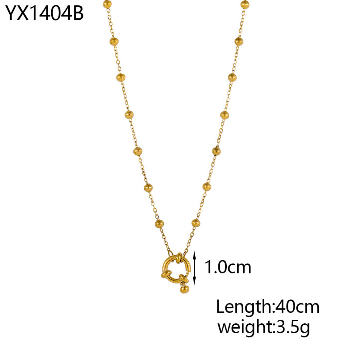 Titanium Steel Necklace Layered Necklace High-end Fashion Minimalist Collarbone Chain Necklace for Women