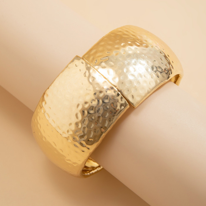 Jewelry Exaggerated Wind Rhombus Alloy Geometric Bracelet Personality Simple Concave Convex Ring