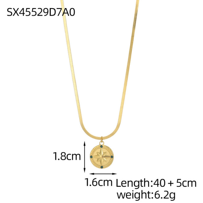 Creative Fashion Chain Necklace Jewelry for Women, High-End Simple Personality Multi-Layer Stacked Collarbone Chain