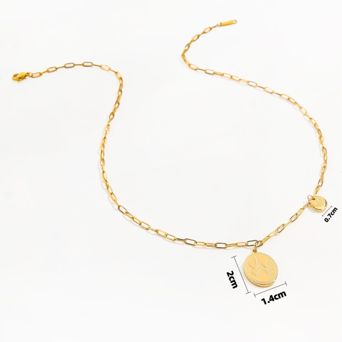 Fashion Simple Hot-Selling Niche Elegant Women's Necklace Titanium Steel Light Luxury Collarbone Chain Jewelry Wholesale