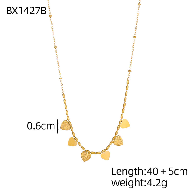 Autumn and Winter New Red Heart Zircon Necklace Exquisite Sparkling Diamond High-end Light Luxury Clavicle Chain Gift