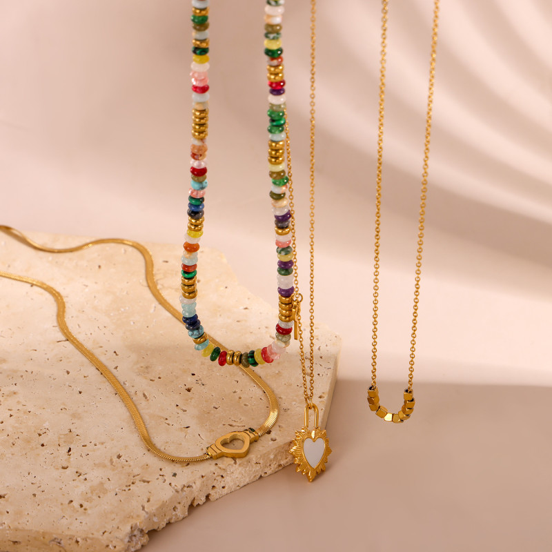 New Fashion Necklace Summer Women Light Luxury High-end Non-fading Collarbone Chain Versatile Exquisite Niche Jewelry