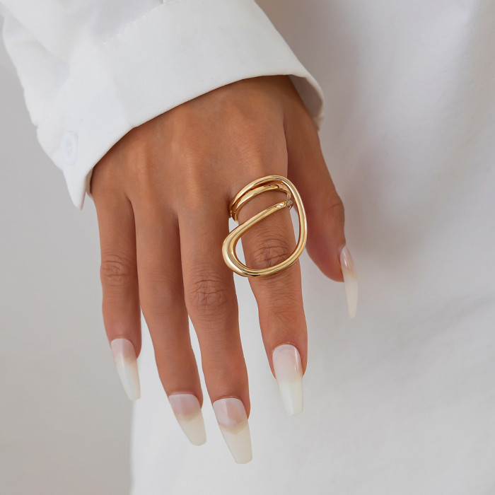 European and American Cross-Border Bracelet Minimalist Style Open Bangle Ins Trend Glossy Personality Bracelet Jewelry for Women