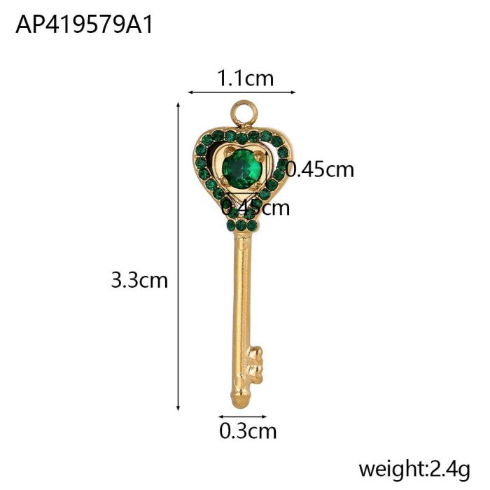 New Heart Key Necklace for Women, Light Luxury, High-End Feel, Simple Niche, Trendy Versatile Jewelry Wholesale