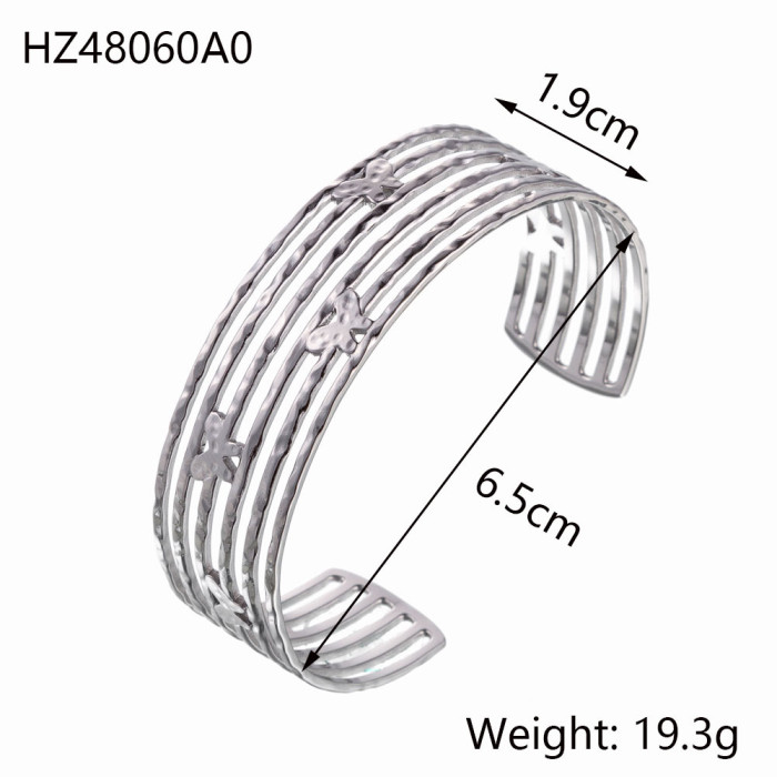 2024 Hot-Selling New Style Unique Irregular Metal Bracelet Simple Versatile Women's Street Style Bracelet
