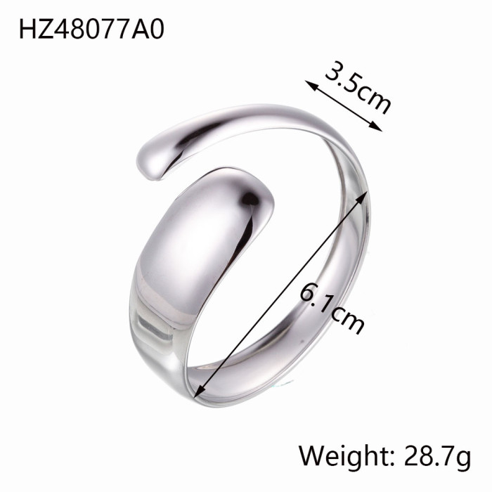 2024 Hot-Selling New Style Unique Irregular Metal Bracelet Simple Versatile Women's Street Style Bracelet