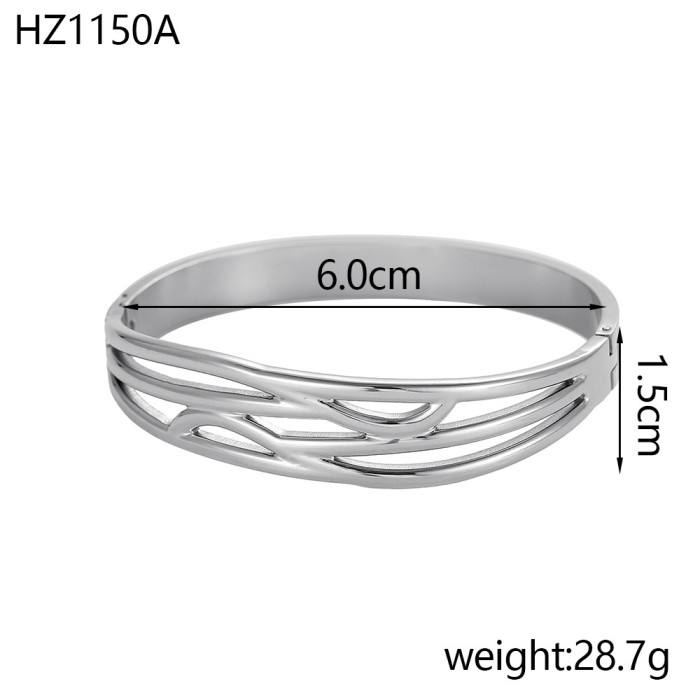 Hot-Selling Ocean Style Stainless Steel Open Bracelet Summer Beach Shell Starfish Conch Crab Bracelet