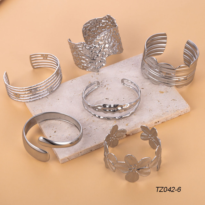 2024 Cross-Border Hot-Selling New Style Unique Irregular Metal Bracelet Simple Versatile Women's Street Style Bracelet