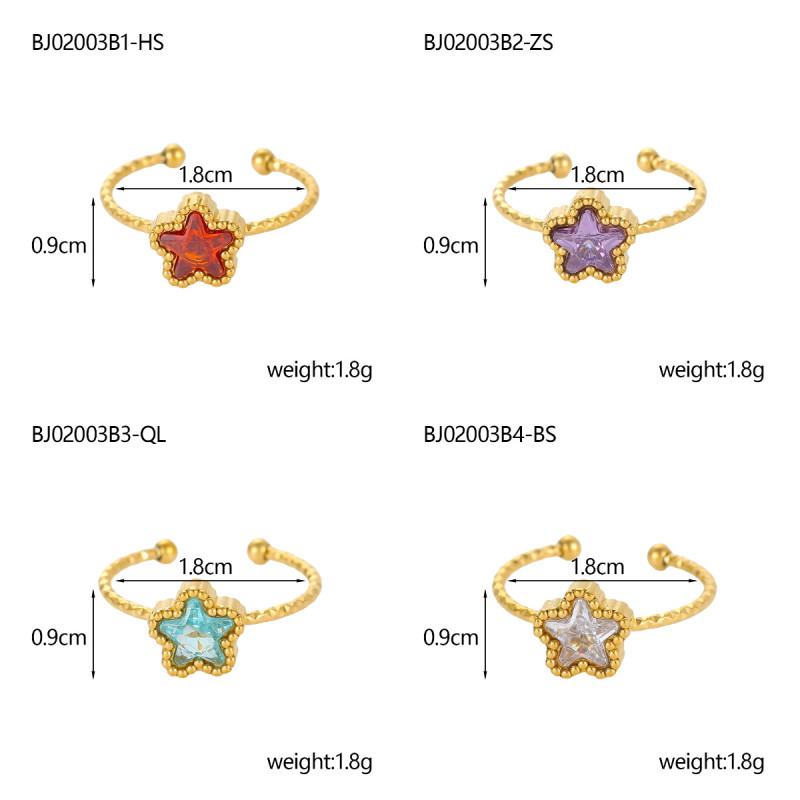 European and American New Fashion Geometric Inlaid Diamond Ring Niche High-end Versatile Stainless Steel Ring Jewelry Wholesale