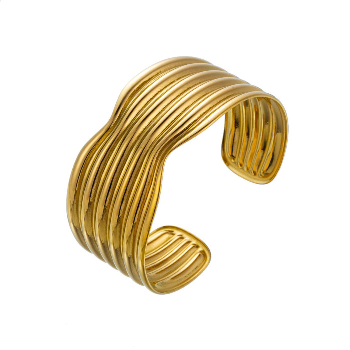 Hot-Selling Retro Gold Titanium Steel Stainless Steel Elegant Vintage Fashion Bracelet Jewelry Wholesale