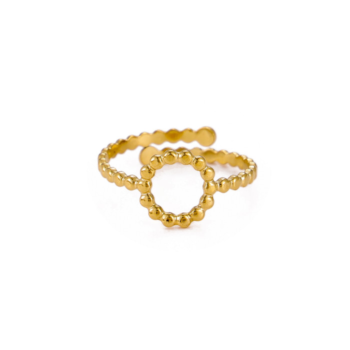 Hot-Selling Retro Minimalist Style Titanium Steel Geometric Casting Ring Stainless Steel Non-Fading Jewelry Wholesale