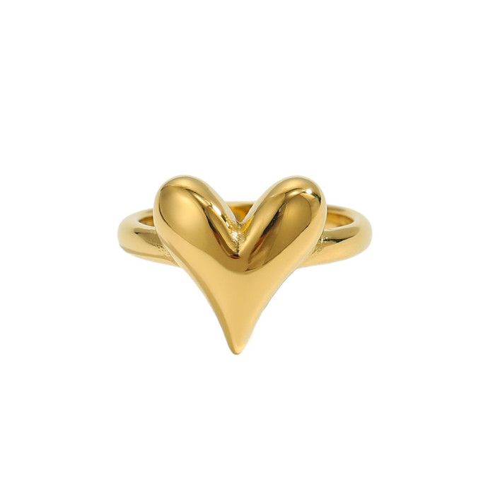 Trendy Stainless Steel Rings From Europe and America, Minimalist Style, Niche Design, Ins Fashion, Personalized Gold...