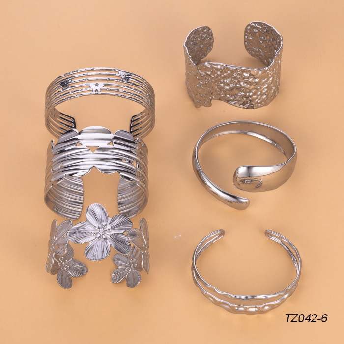 2024 Hot-Selling New Style Unique Irregular Metal Bracelet Simple Versatile Women's Street Style Bracelet