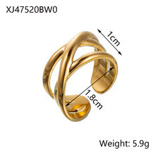 Hot-selling Fashion Simple Light Luxury Versatile Women's Stainless Steel Ring Jewelry Wholesale