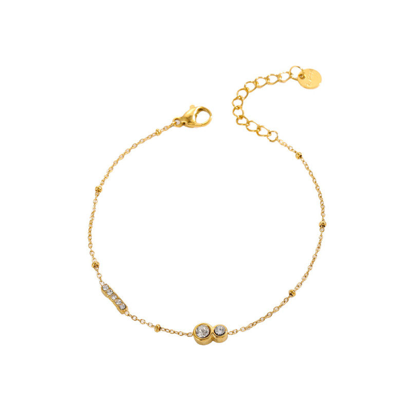 New Fashion Necklace European and American Style Stainless Steel Niche Fashion Necklace Bracelet Set Wholesale