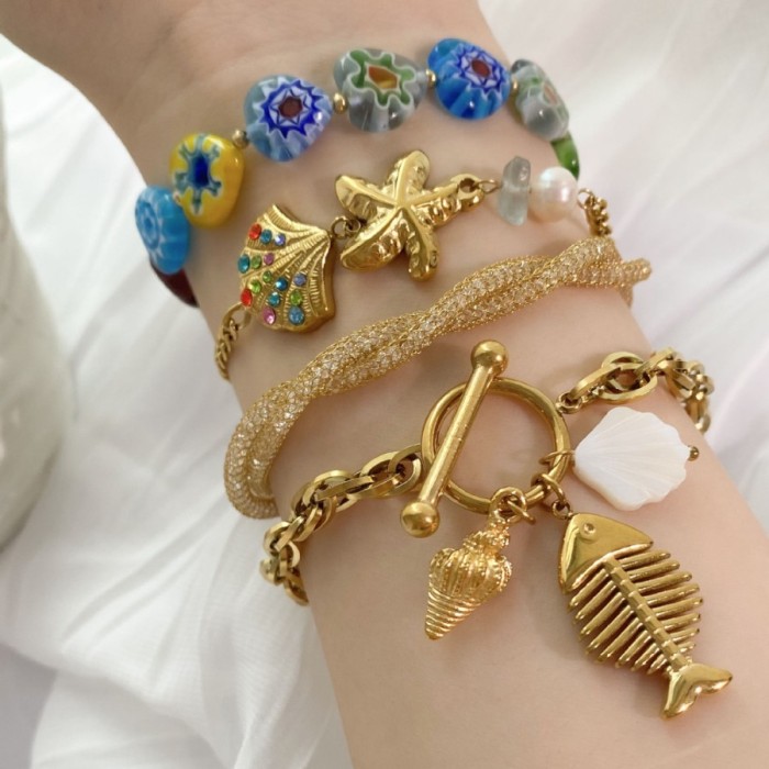 Vintage Handmade Bracelet Tibetan Ethnic Style Nepal Ancient Method Bracelet Stainless Steel Bracelet Jewelry Wholesale